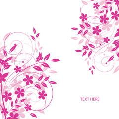 Fototapeta na wymiar abstract floral background with place for your text