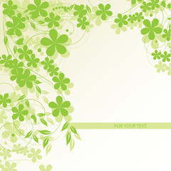 abstract floral background with place for your text