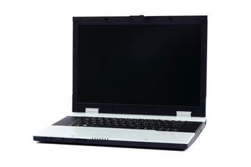 modern laptop isolated on white background
