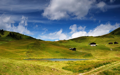 Fototapeta premium Alpe Cisles, Dolomiti, Alpi