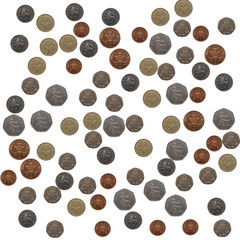 Pound coins collage