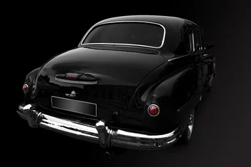 Fotobehang Zwart een retro de auto © Vitaly Krivosheev