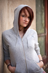 woman freezing outdoors