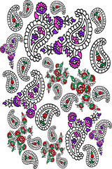 Obraz premium paisley design