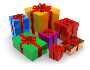 Set of gift boxes