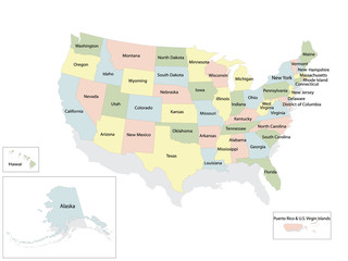 United States of America political map
