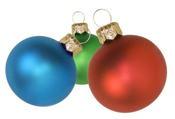 Drei Christbaumkugeln