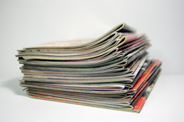 stack of magazines
