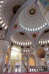 Interior of Kocatepe Mosque in Ankara - Turkey