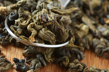 Aromatized green tea