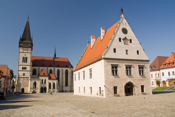 Fototapeta na wymiar Kościół św. Idziego w Bardejov