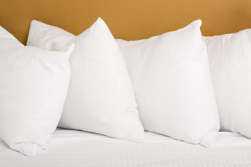 White pillows