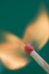 burning match