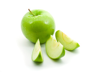 Apple and slices