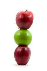 Stacked apples