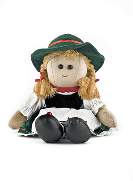 Rag doll in national (folk) Austrian costume