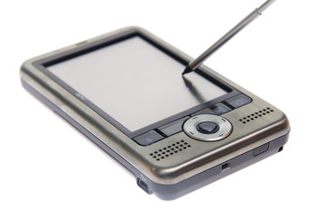 Palmtop isolated on white background