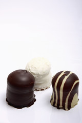Chocolate covered meringue confection