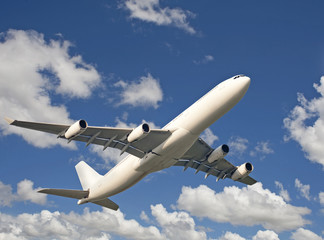 Flugzeug am Himmel, Fernreise