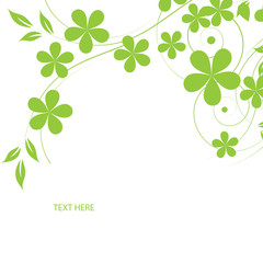 abstract floral background with place for your text