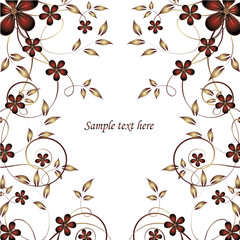 abstract floral background with place for your text