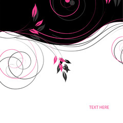 abstract floral background with place for your text