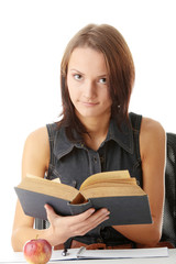 Fototapeta premium Young caucasian student