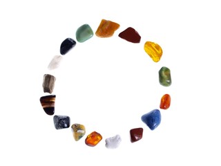 Precious Stones Circle, studio isolated photo
