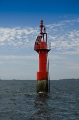 phare marin rouge