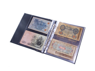 Fototapeta na wymiar Banknote Collection, conceptual studio isolated photo