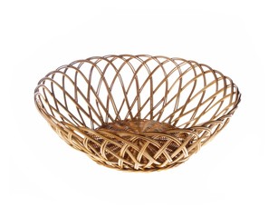 Obraz premium Wicker Bowl, studio isolated photo