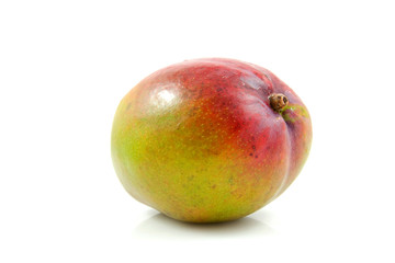 Fresh mango fruit  over white background