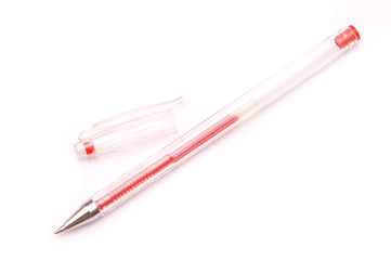 Red pen isolated