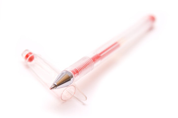 Red pen isolated