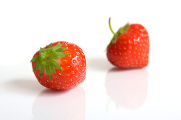 Ein Paar Erdbeeren