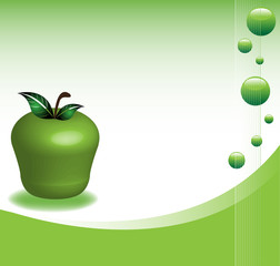 Background with apple