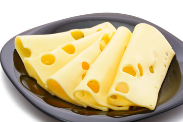 Pieces of cheese