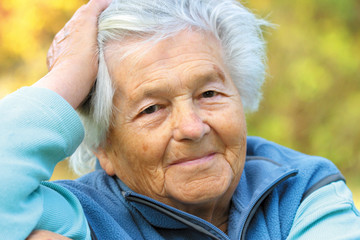 Elderly woman - portrait