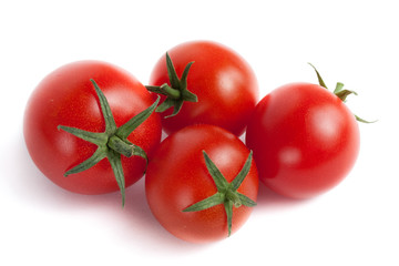 Four Red Cherry Tomatoes