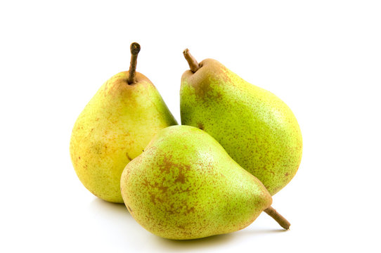 Three fresh healthy pears