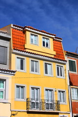 Naklejka premium traditional and residential building in Lisbon