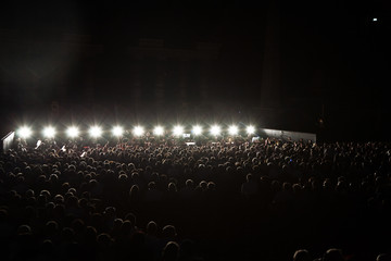 Orchester in der Arena von Verona bei Nacht