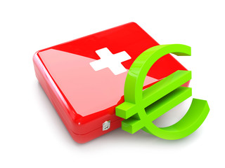 First aid kit with euro