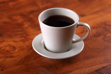 Close-up of a wonderful cup of hot coffee