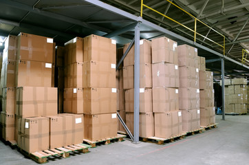 catron boxes in warehouse