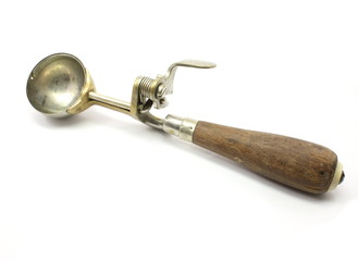 Old fashioned ice cream scoop
