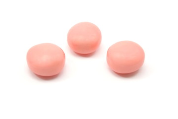 Three pink mints