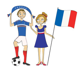 supporters &eacute;quipe de france football