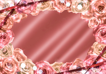 薔薇のフレーム