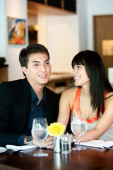 Couple in Restaurant